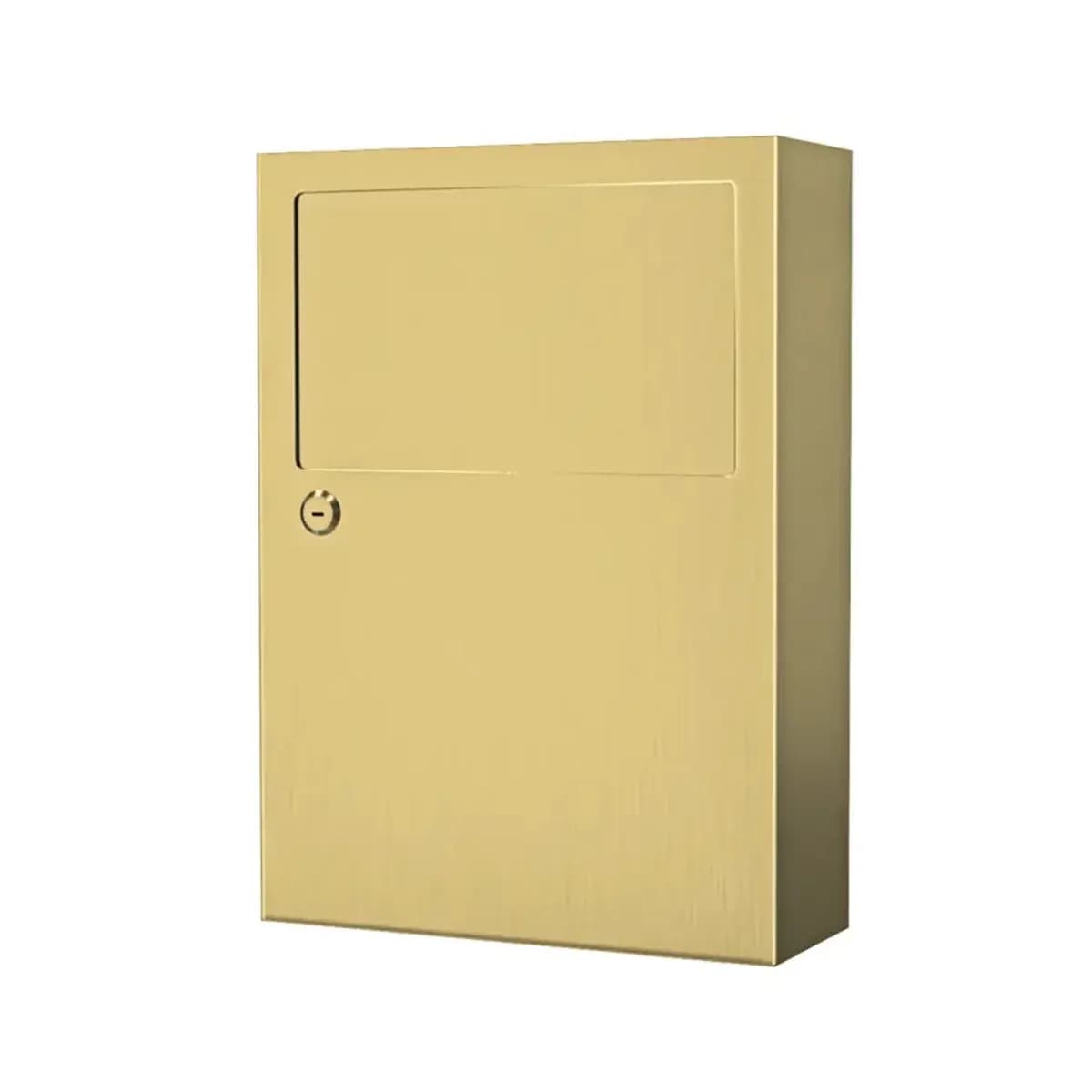 Euronics SWR03 Wall-Mounted Sanitary Napkin Disposal Unit, 304 Stainless Steel, 4.6 L, Gold