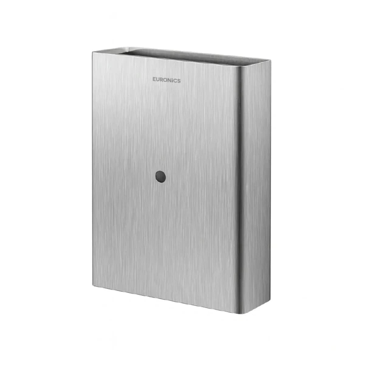 Euronics KWR Wall-Mounted Waste Receptacle, 304 Stainless Steel, 16 L, Silver