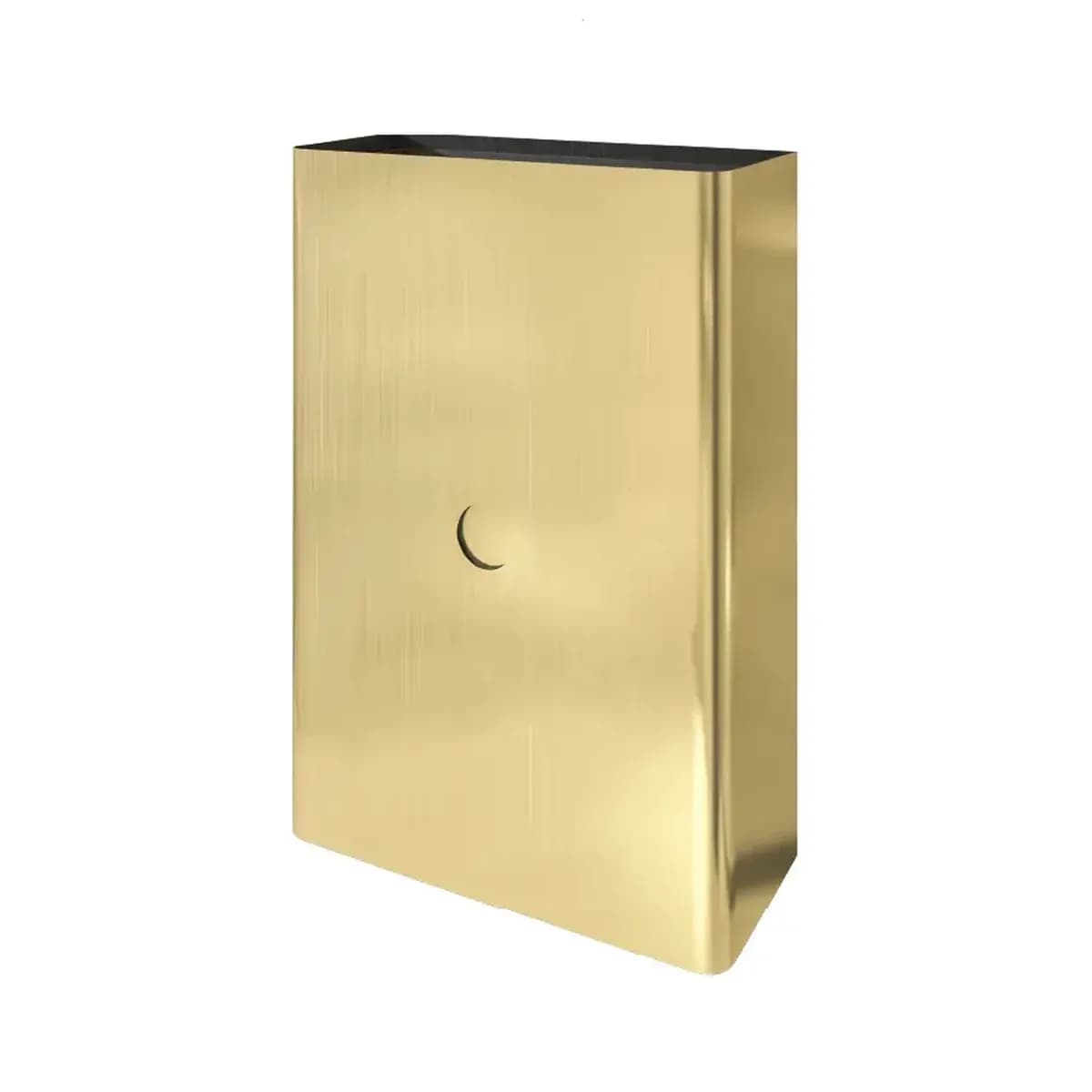 Euronics KWR Wall-Mounted Waste Receptacle, 304 Stainless Steel, 16 L, Gold