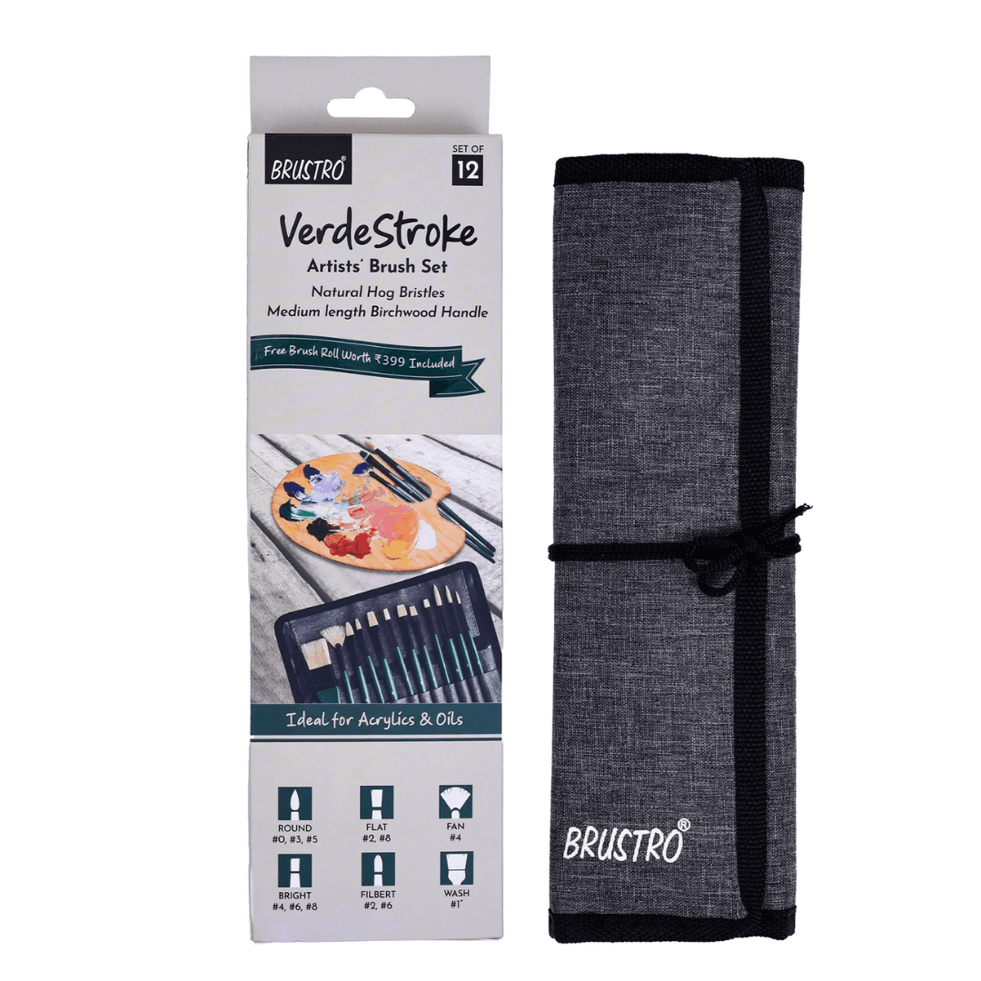 Brustro Verde Stroke Artist's Brush Set